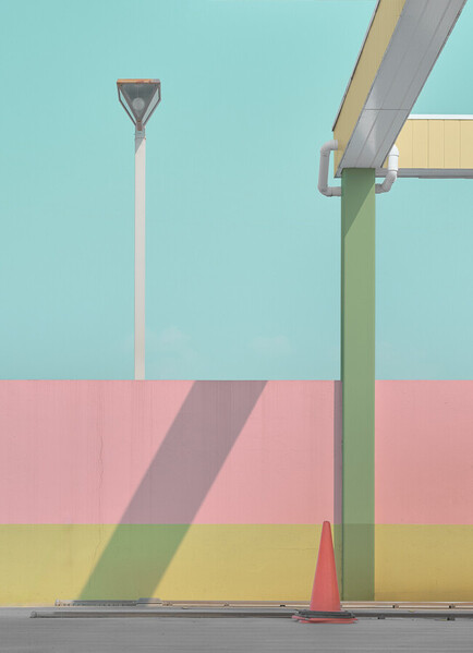 Photograph Masaki Yazaki Pink Wall Blue Sky on One Eyeland